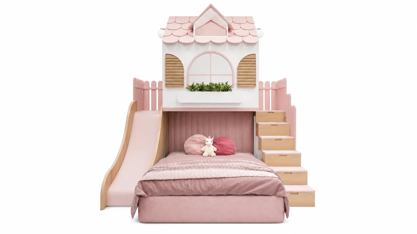 Princess Doll House Castle Bunk Bed